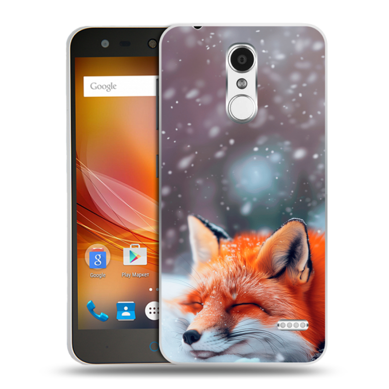 Пластиковый чехол на ZTE Blade X5 с принтом лиса Пластиковый чехол на ZTE Blade X5 с принтом лиса