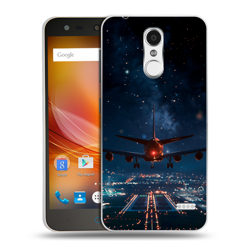 Пластиковый чехол на ZTE Blade X5 с принтом самолет Пластиковый чехол на ZTE Blade X5 с принтом самолет