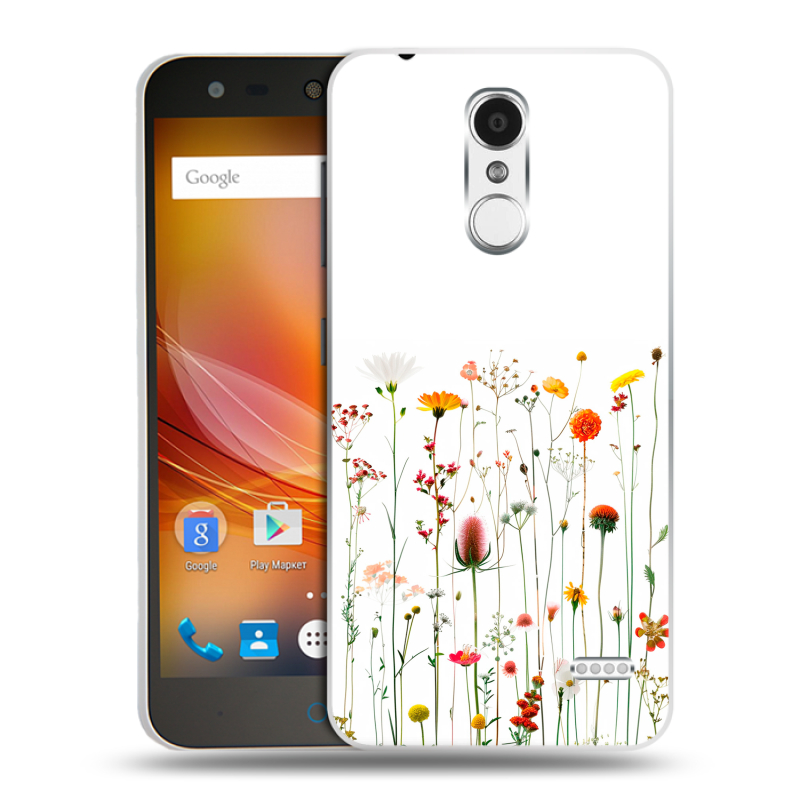 Пластиковый чехол на ZTE Blade X5 с принтом цветы Пластиковый чехол на ZTE Blade X5 с принтом цветы