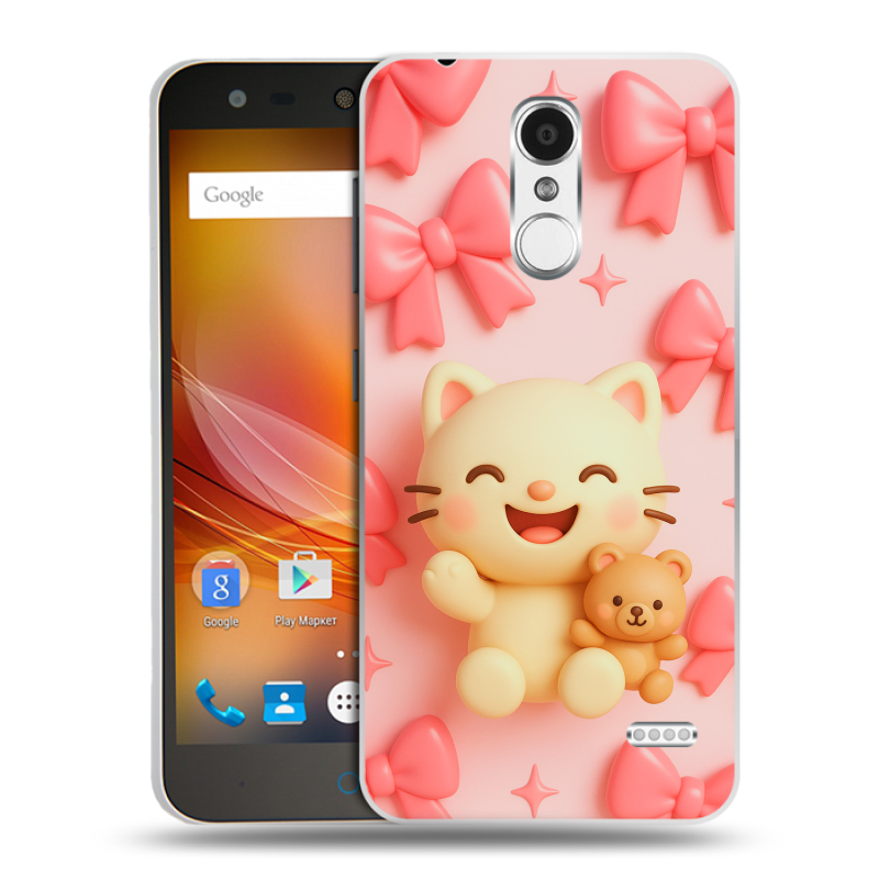 Пластиковый чехол на ZTE Blade X5 с принтом для девочек Пластиковый чехол на ZTE Blade X5 с принтом для девочек