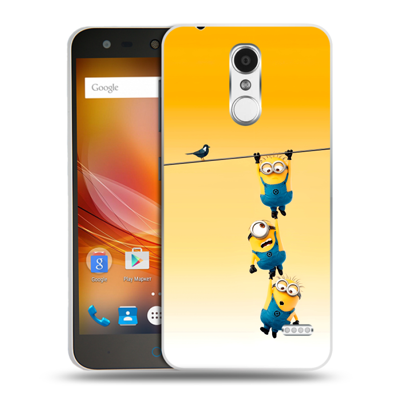 Пластиковый чехол на ZTE Blade X5 с принтом Миньоны Пластиковый чехол на ZTE Blade X5 с принтом Миньоны
