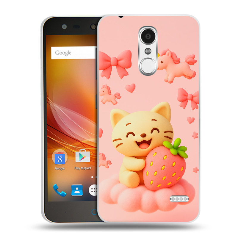 Пластиковый чехол на ZTE Blade X5 с принтом для девочек Пластиковый чехол на ZTE Blade X5 с принтом для девочек
