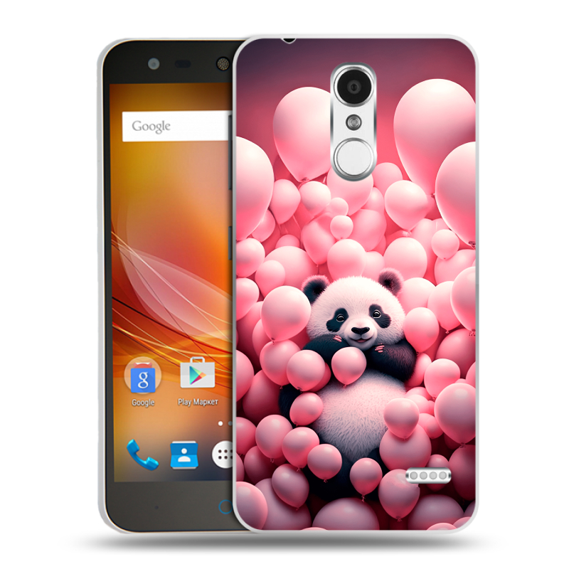 Пластиковый чехол на ZTE Blade X5 с принтом Панда Пластиковый чехол на ZTE Blade X5 с принтом Панда