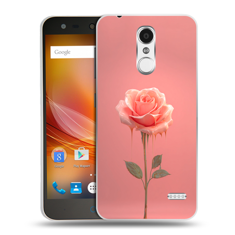 Пластиковый чехол на ZTE Blade X5 с принтом Розовая роза Пластиковый чехол на ZTE Blade X5 с принтом Розовая роза