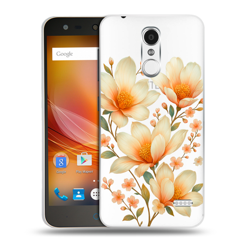 Пластиковый чехол на ZTE Blade X5 с принтом Цветы Пластиковый чехол на ZTE Blade X5 с принтом Цветы