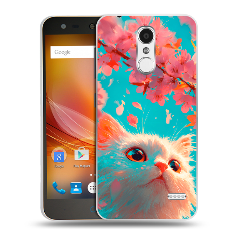 Пластиковый чехол на ZTE Blade X5 с принтом Красивый кот Пластиковый чехол на ZTE Blade X5 с принтом Красивый кот