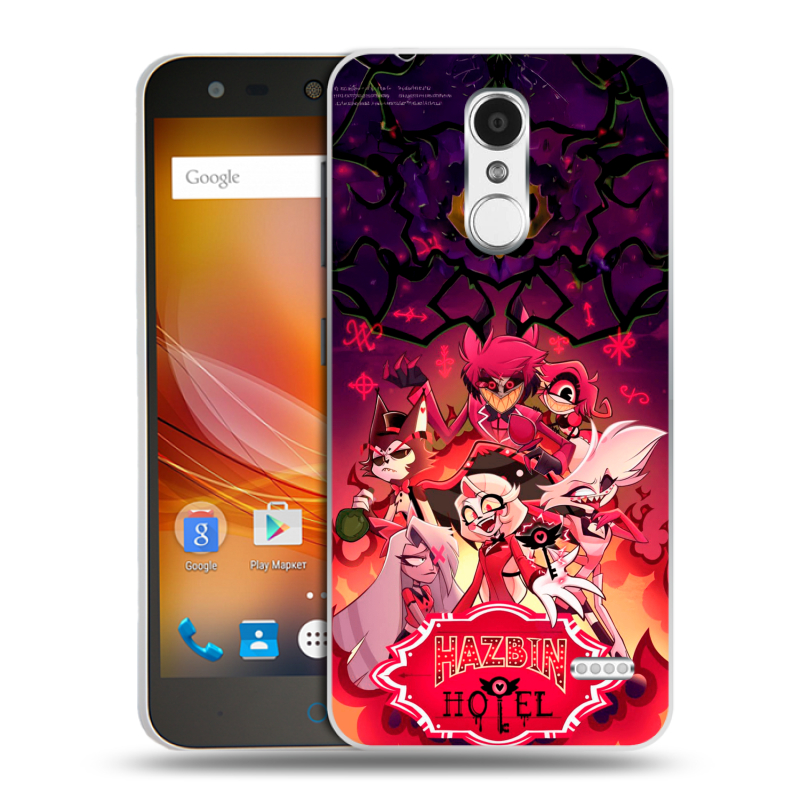 Пластиковый чехол на ZTE Blade X5 с принтом Hazbin Hotel Отель Хазбин Пластиковый чехол на ZTE Blade X5 с принтом Hazbin Hotel Отель Хазбин