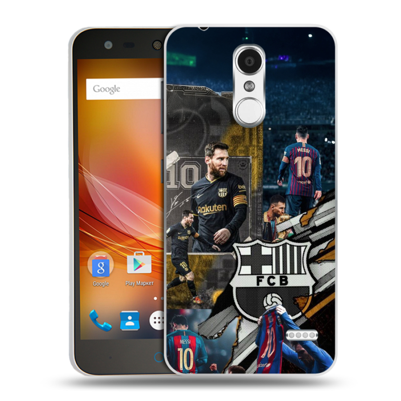 Пластиковый чехол на ZTE Blade X5 с принтом Messi Barcelona Пластиковый чехол на ZTE Blade X5 с принтом Messi Barcelona