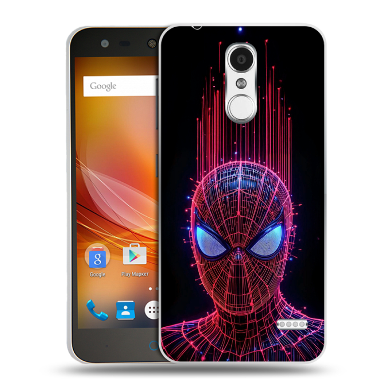 Пластиковый чехол на ZTE Blade X5 с принтом Spiderman Человек паук Пластиковый чехол на ZTE Blade X5 с принтом Spiderman Человек паук