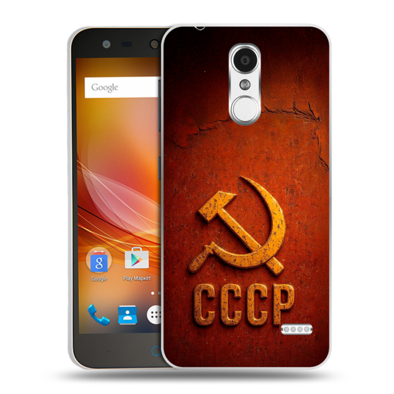 Пластиковый чехол на ZTE Blade X5 с принтом Флаг Герб СССР Пластиковый чехол на ZTE Blade X5 с принтом Флаг Герб СССР