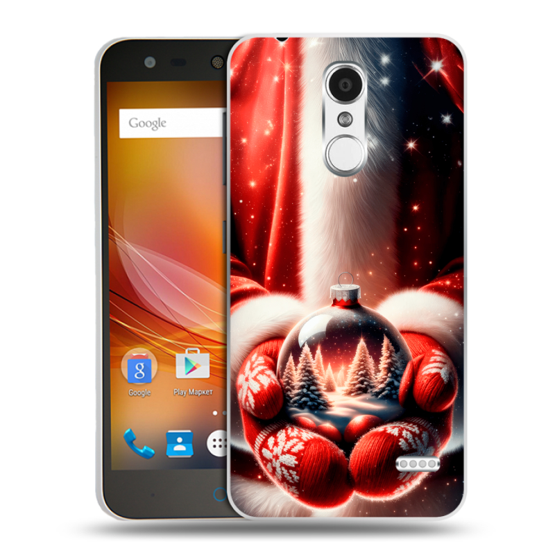 Пластиковый чехол на ZTE Blade X5 с принтом Новый год Пластиковый чехол на ZTE Blade X5 с принтом Новый год