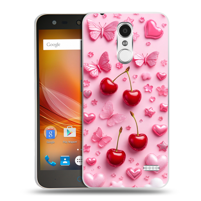 Пластиковый чехол на ZTE Blade X5 с принтом для девочек Пластиковый чехол на ZTE Blade X5 с принтом для девочек