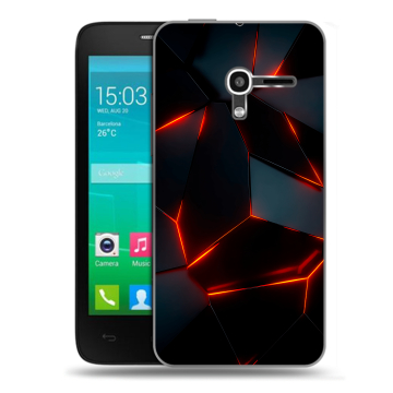 Пластиковый чехол на Alcatel One Touch Pop D3 с принтом Яркие абстракции Пластиковый чехол на Alcatel One Touch Pop D3 с принтом Яркие абстракции