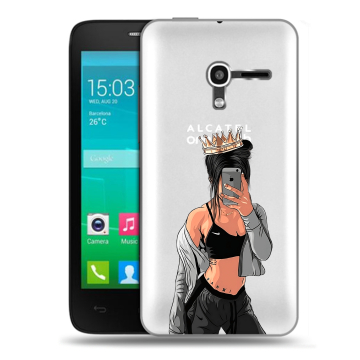 Пластиковый чехол на Alcatel One Touch Pop D3 с принтом Женские принты Пластиковый чехол на Alcatel One Touch Pop D3 с принтом Женские принты