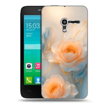 Пластиковый чехол на Alcatel One Touch Pop D3 с принтом Женский