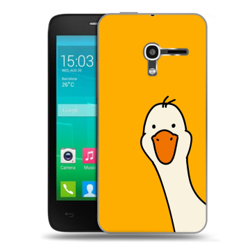 Пластиковый чехол на Alcatel One Touch Pop D3 с принтом Утка