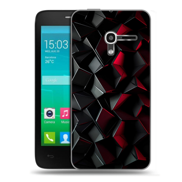Пластиковый чехол на Alcatel One Touch Pop D3 с принтом Абстракция