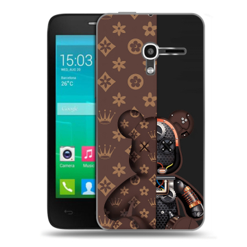 Пластиковый чехол на Alcatel One Touch Pop D3 с принтом Луи робот