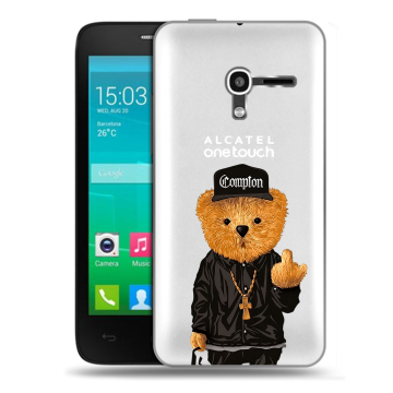 Пластиковый чехол на Alcatel One Touch Pop D3 с принтом Плюшевый медведь Пластиковый чехол на Alcatel One Touch Pop D3 с принтом Плюшевый медведь