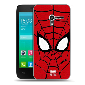 Пластиковый чехол на Alcatel One Touch Pop D3 с принтом человек паук spiderman Пластиковый чехол на Alcatel One Touch Pop D3 с принтом человек паук spiderman