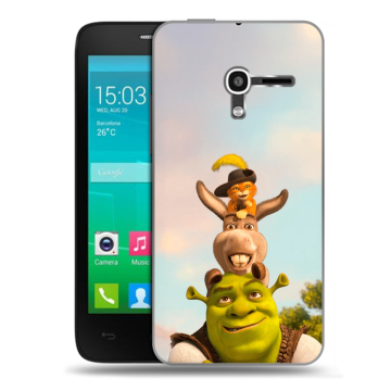 Пластиковый чехол на Alcatel One Touch Pop D3 с принтом Шрек Shrek