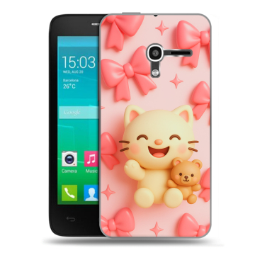 Пластиковый чехол на Alcatel One Touch Pop D3 с принтом для девочек Пластиковый чехол на Alcatel One Touch Pop D3 с принтом для девочек