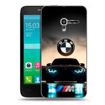 Пластиковый чехол на Alcatel One Touch Pop D3 с принтом БМВ BMW Пластиковый чехол на Alcatel One Touch Pop D3 с принтом БМВ BMW