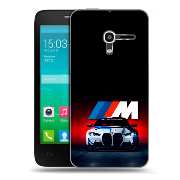 Пластиковый чехол на Alcatel One Touch Pop D3 с принтом БМВ BMW Пластиковый чехол на Alcatel One Touch Pop D3 с принтом БМВ BMW
