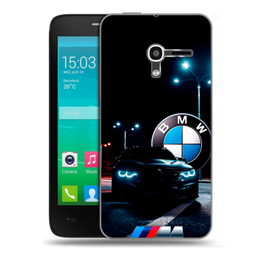 Пластиковый чехол на Alcatel One Touch Pop D3 с принтом БМВ BMW Пластиковый чехол на Alcatel One Touch Pop D3 с принтом БМВ BMW