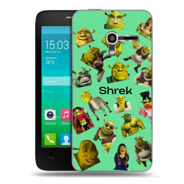 Пластиковый чехол на Alcatel One Touch Pop D3 с принтом Шрек Shrek
