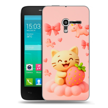 Пластиковый чехол на Alcatel One Touch Pop D3 с принтом для девочек Пластиковый чехол на Alcatel One Touch Pop D3 с принтом для девочек