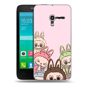 Пластиковый чехол на Alcatel One Touch Pop D3 с принтом Лабубу