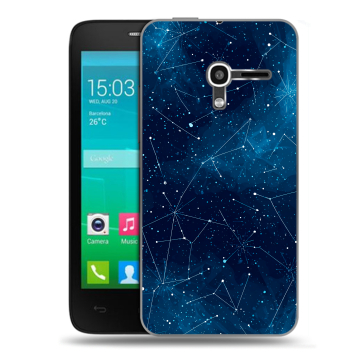 Пластиковый чехол на Alcatel One Touch Pop D3 с принтом Космос звезды