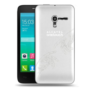 Пластиковый чехол на Alcatel One Touch Pop D3 с принтом Сотворение мира