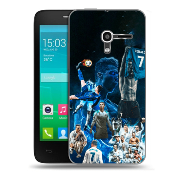 Пластиковый чехол на Alcatel One Touch Pop D3 с принтом Реал Роналдо Пластиковый чехол на Alcatel One Touch Pop D3 с принтом Реал Роналдо