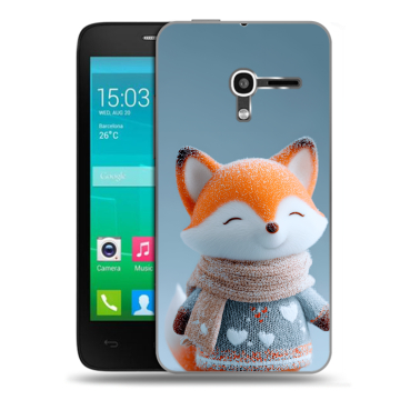 Пластиковый чехол на Alcatel One Touch Pop D3 с принтом Лиса