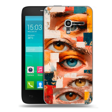 Пластиковый чехол на Alcatel One Touch Pop D3 с принтом Модный принт