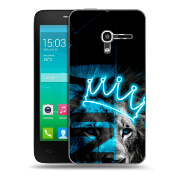 Пластиковый чехол на Alcatel One Touch Pop D3 с принтом Король лев