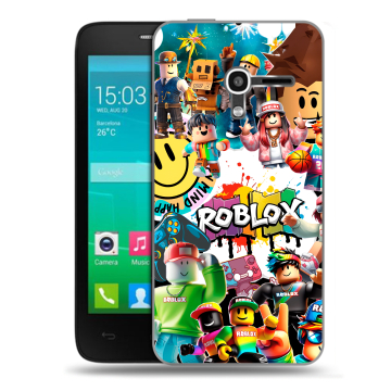Пластиковый чехол на Alcatel One Touch Pop D3 с принтом Roblox Роблокс Пластиковый чехол на Alcatel One Touch Pop D3 с принтом Roblox Роблокс