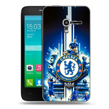 Пластиковый чехол на Alcatel One Touch Pop D3 с принтом Chelsea Челси