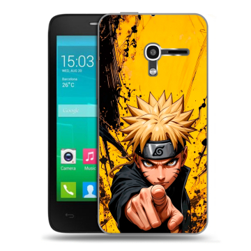 Пластиковый чехол на Alcatel One Touch Pop D3 с принтом Naruto Наруто