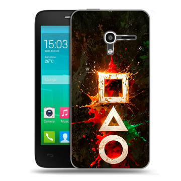 Пластиковый чехол на Alcatel One Touch Pop D3 с принтом Squid Game Игра кальмара Пластиковый чехол на Alcatel One Touch Pop D3 с принтом Squid Game Игра кальмара