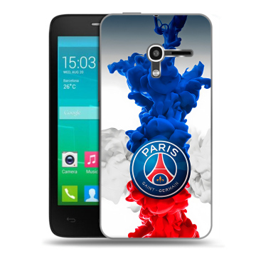 Пластиковый чехол на Alcatel One Touch Pop D3 с принтом PSG ПСЖ