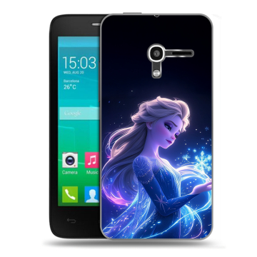 Пластиковый чехол на Alcatel One Touch Pop D3 с принтом Холодное сердце Frozen