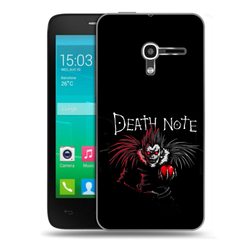 Пластиковый чехол на Alcatel One Touch Pop D3 с принтом Death note Тетрадь смерти