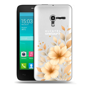 Пластиковый чехол на Alcatel One Touch Pop D3 с принтом для девушки