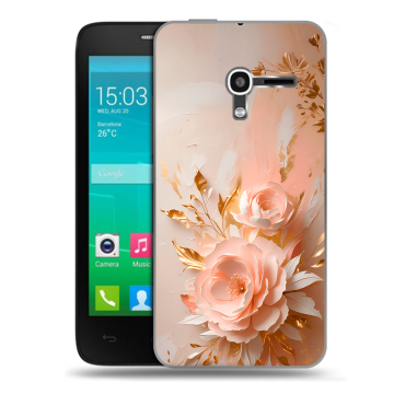 Пластиковый чехол на Alcatel One Touch Pop D3 с принтом женский