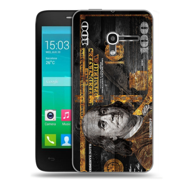 Пластиковый чехол на Alcatel One Touch Pop D3 с принтом Доллар деньги