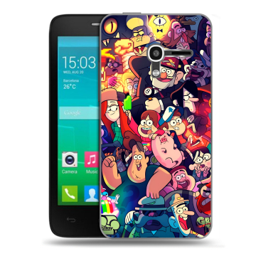 Пластиковый чехол на Alcatel One Touch Pop D3 с принтом Gravity Falls Гравити Фолз