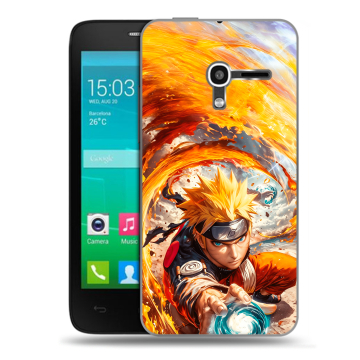 Пластиковый чехол на Alcatel One Touch Pop D3 с принтом Аниме Наруто Naruto